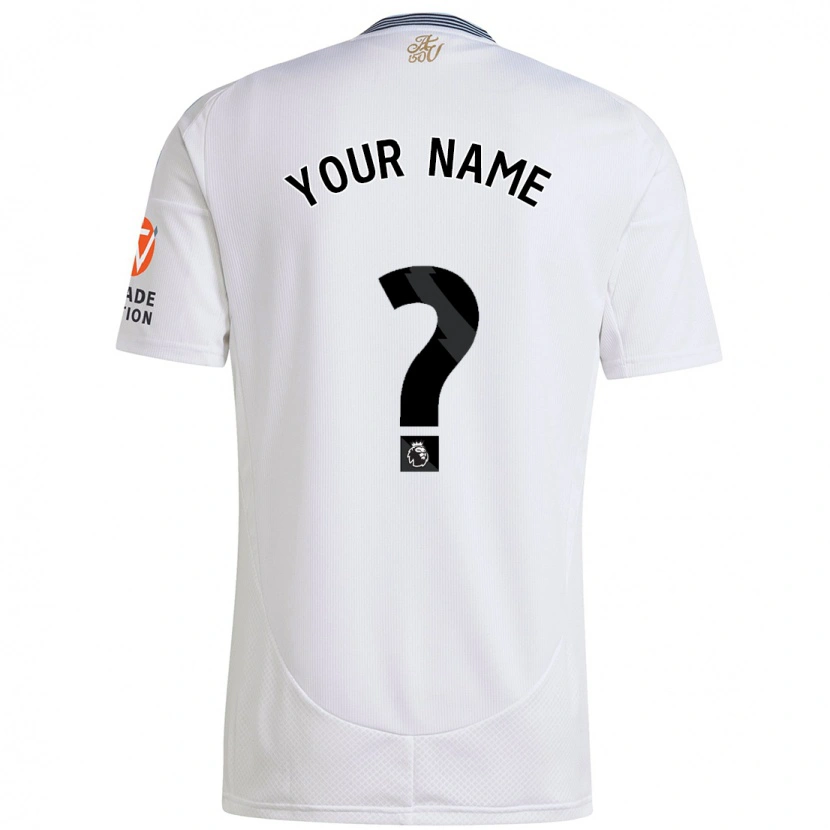 Danxen Niño Camiseta Su Nombre #0 Blanco 2ª Equipación 2024/25 La Camisa México
