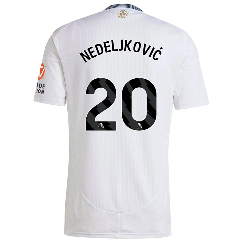 Danxen Niño Camiseta Kosta Nedeljkovic #20 Blanco 2ª Equipación 2024/25 La Camisa México