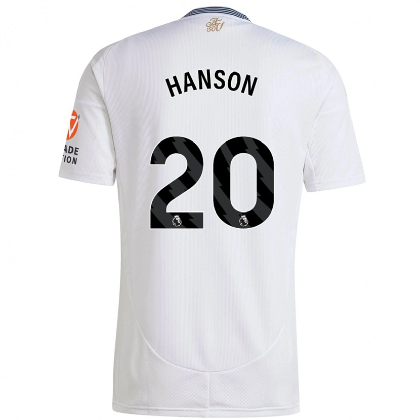 Danxen Niño Camiseta Kirsty Hanson #20 Blanco 2ª Equipación 2024/25 La Camisa México