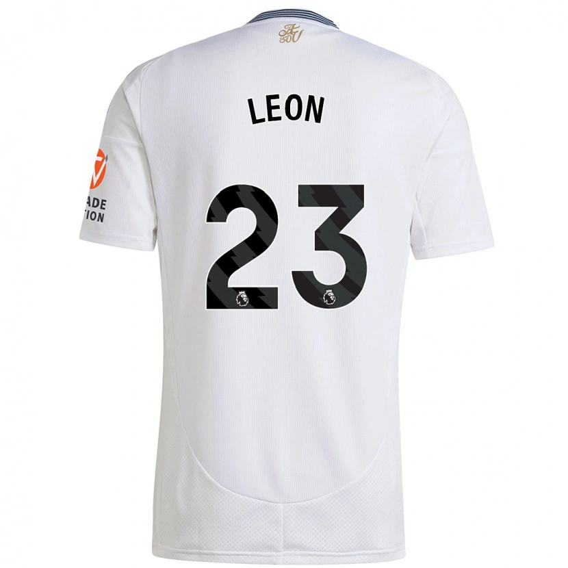 Danxen Niño Camiseta Adriana Leon #23 Blanco 2ª Equipación 2024/25 La Camisa México