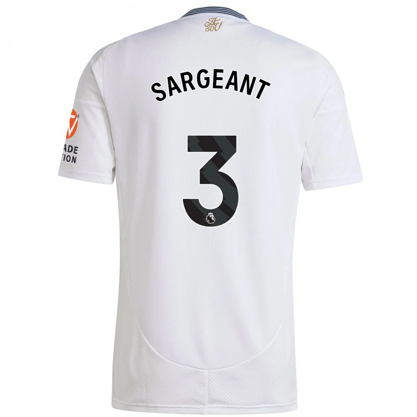 Danxen Niño Camiseta Meaghan Sargeant #3 Blanco 2ª Equipación 2024/25 La Camisa México