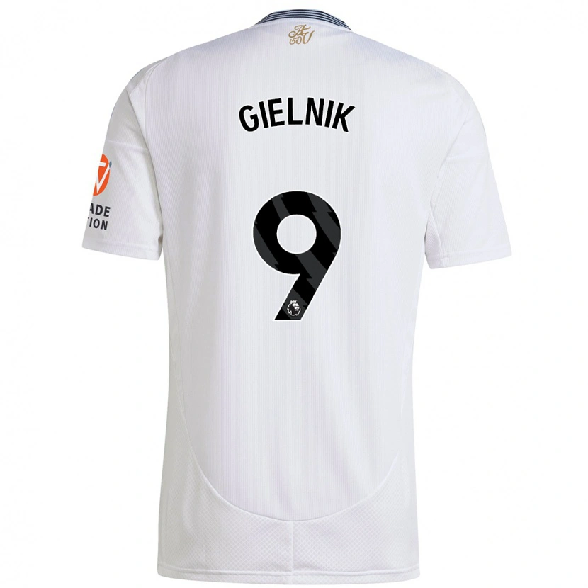Danxen Niño Camiseta Emily Gielnik #9 Blanco 2ª Equipación 2024/25 La Camisa México