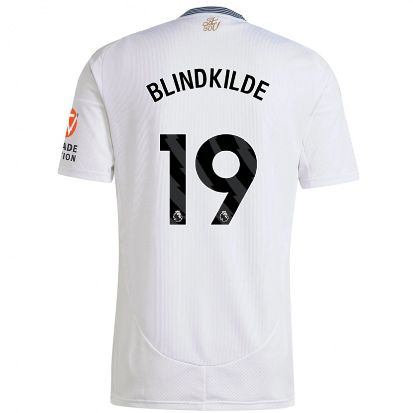 Danxen Niño Camiseta Laura Blindkilde #19 Blanco 2ª Equipación 2024/25 La Camisa México