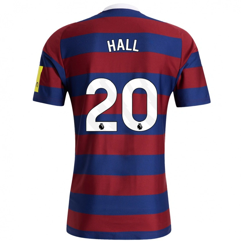 Danxen Niño Camiseta Lewis Hall #20 Burdeos Azul Marino 2ª Equipación 2024/25 La Camisa México