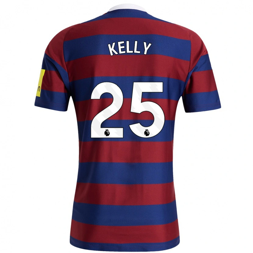 Danxen Niño Camiseta Lloyd Kelly #25 Burdeos Azul Marino 2ª Equipación 2024/25 La Camisa México