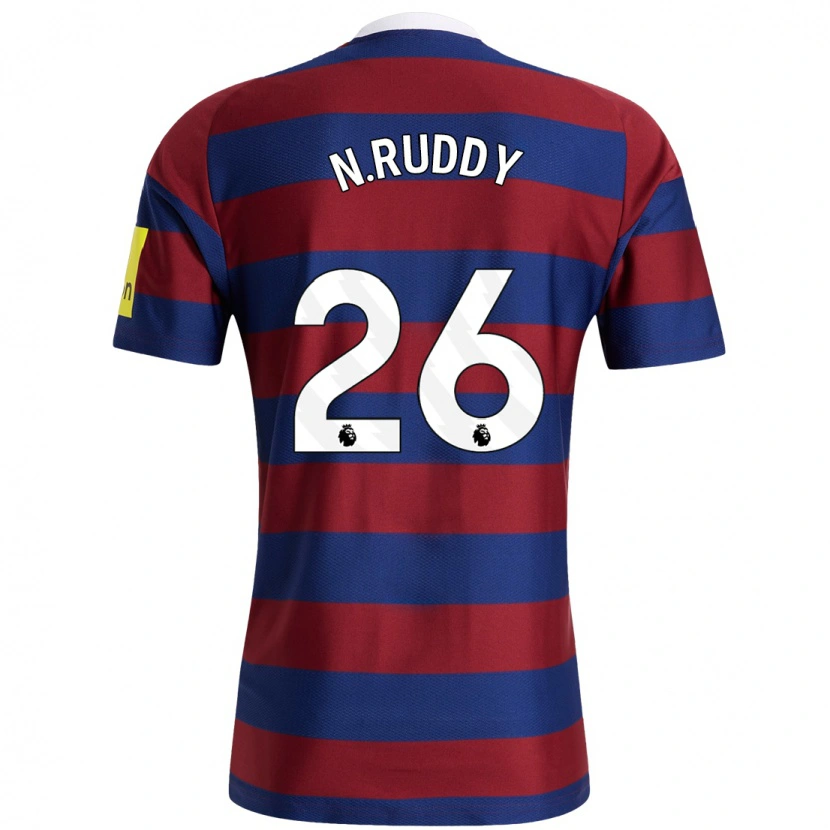 Danxen Niño Camiseta John Ruddy #26 Burdeos Azul Marino 2ª Equipación 2024/25 La Camisa México