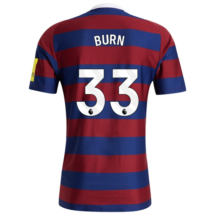 Danxen Niño Camiseta Dan Burn #33 Burdeos Azul Marino 2ª Equipación 2024/25 La Camisa México
