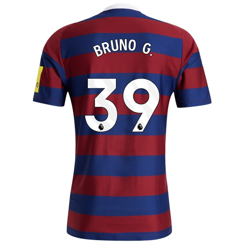 Danxen Niño Camiseta Bruno Guimarães #39 Burdeos Azul Marino 2ª Equipación 2024/25 La Camisa México