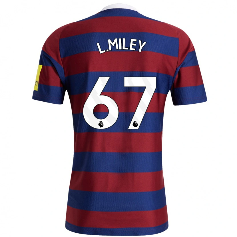 Danxen Niño Camiseta Lewis Miley #67 Burdeos Azul Marino 2ª Equipación 2024/25 La Camisa México