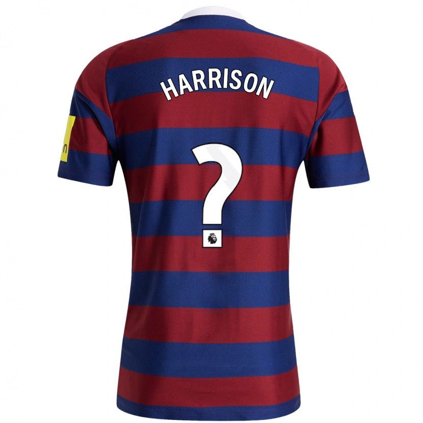 Danxen Niño Camiseta Alfie Harrison #0 Burdeos Azul Marino 2ª Equipación 2024/25 La Camisa México