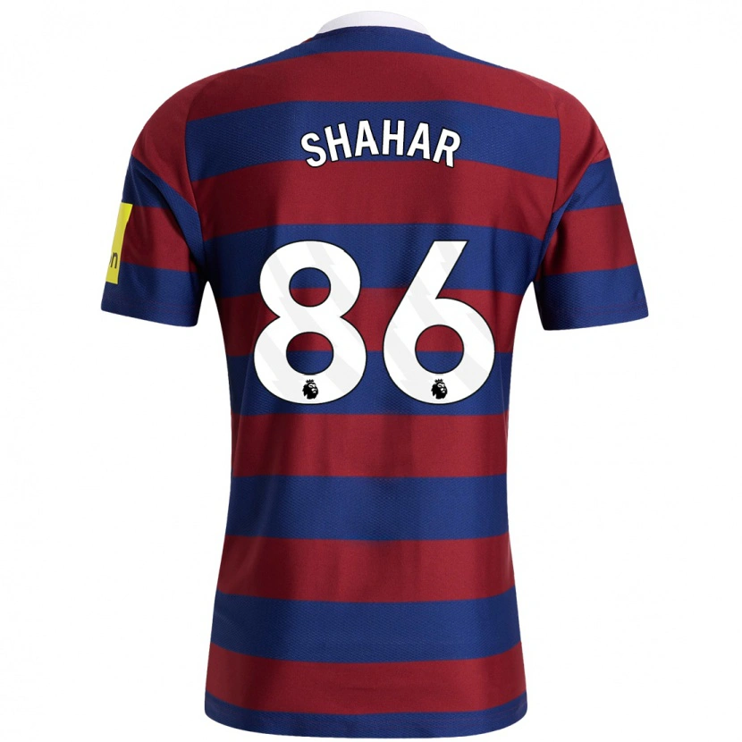 Danxen Niño Camiseta Leo Shahar #86 Burdeos Azul Marino 2ª Equipación 2024/25 La Camisa México
