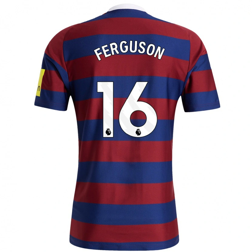 Danxen Niño Camiseta Becky Ferguson #16 Burdeos Azul Marino 2ª Equipación 2024/25 La Camisa México