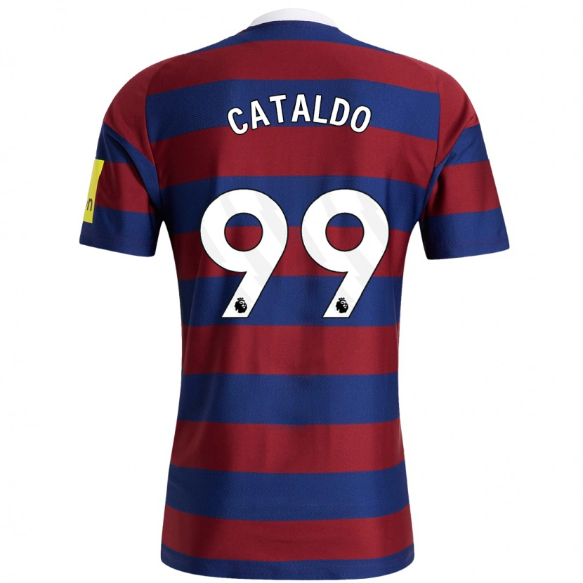 Danxen Niño Camiseta Lia Cataldo #99 Burdeos Azul Marino 2ª Equipación 2024/25 La Camisa México