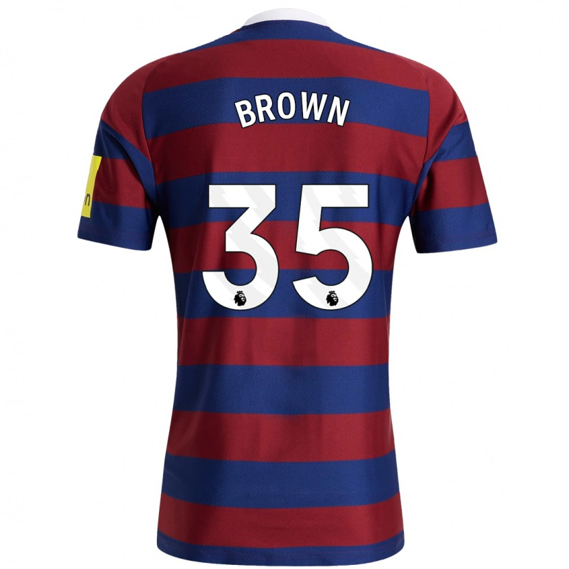 Danxen Niño Camiseta Will Brown #35 Burdeos Azul Marino 2ª Equipación 2024/25 La Camisa México