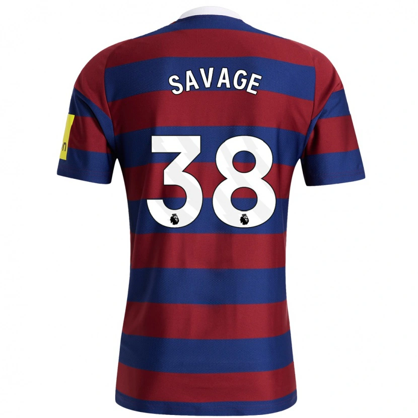 Danxen Niño Camiseta Remi Savage #38 Burdeos Azul Marino 2ª Equipación 2024/25 La Camisa México