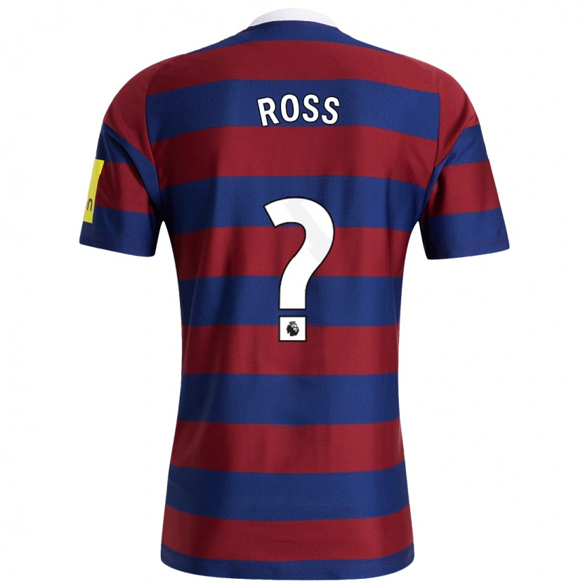 Danxen Niño Camiseta Taylor Ross #0 Burdeos Azul Marino 2ª Equipación 2024/25 La Camisa México