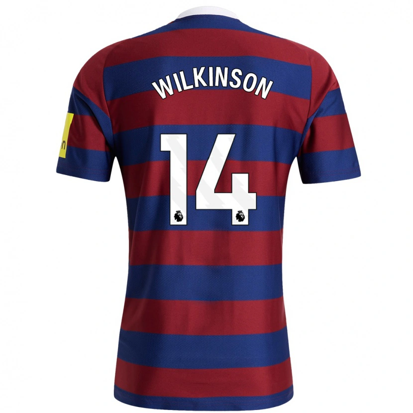 Danxen Niño Camiseta Sharna Wilkinson #14 Burdeos Azul Marino 2ª Equipación 2024/25 La Camisa México