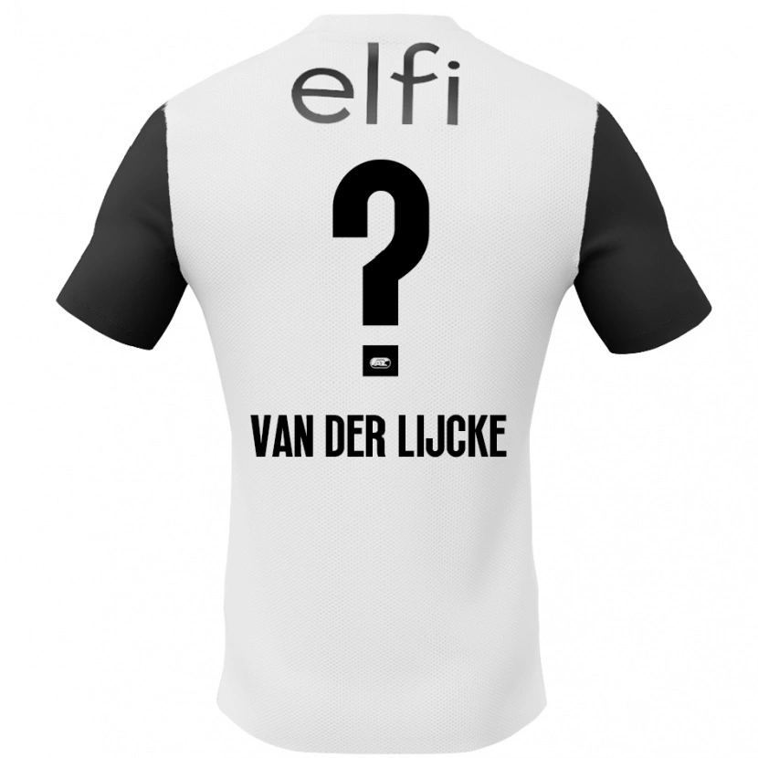 Danxen Niño Camiseta Donny Van Der Lijcke #0 Blanco Negro 2ª Equipación 2024/25 La Camisa México