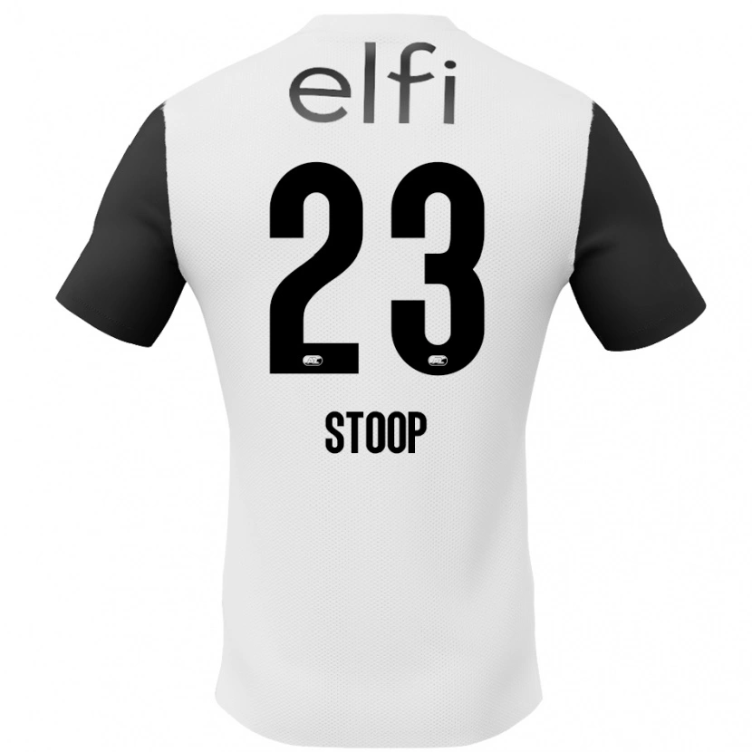 Danxen Niño Camiseta Maudy Stoop #23 Blanco Negro 2ª Equipación 2024/25 La Camisa México