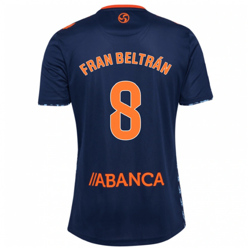 Danxen Niño Camiseta Fran Beltrán #8 Azul Marino 2ª Equipación 2024/25 La Camisa México