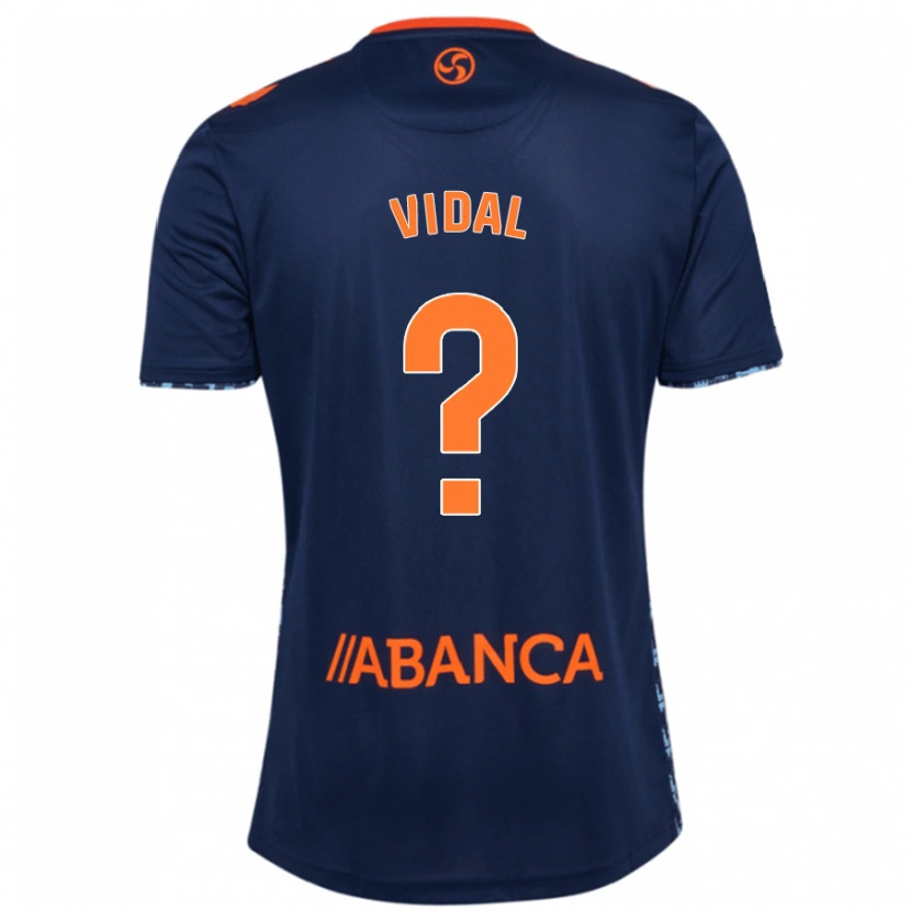 Danxen Niño Camiseta Marc Vidal #0 Azul Marino 2ª Equipación 2024/25 La Camisa México