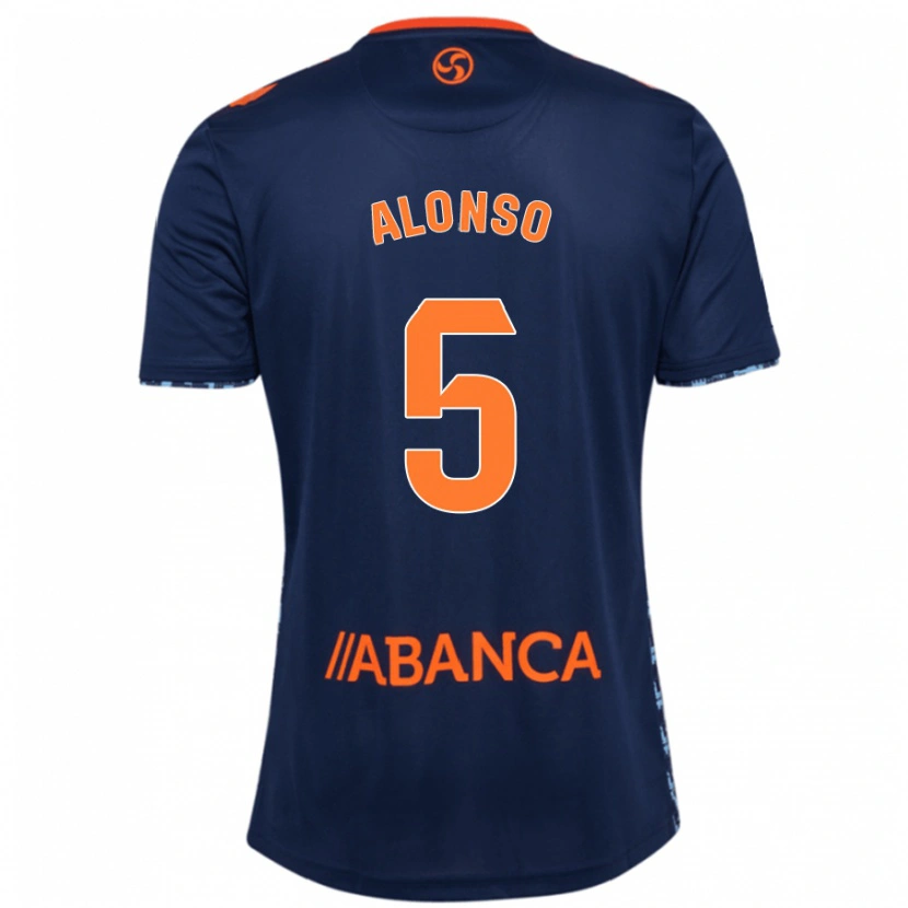 Danxen Niño Camiseta Gael Alonso #5 Azul Marino 2ª Equipación 2024/25 La Camisa México