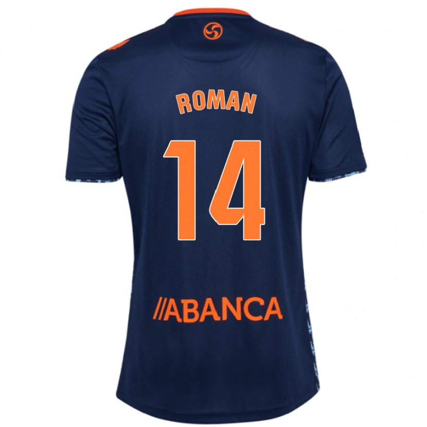 Danxen Niño Camiseta Miguel Román #14 Azul Marino 2ª Equipación 2024/25 La Camisa México