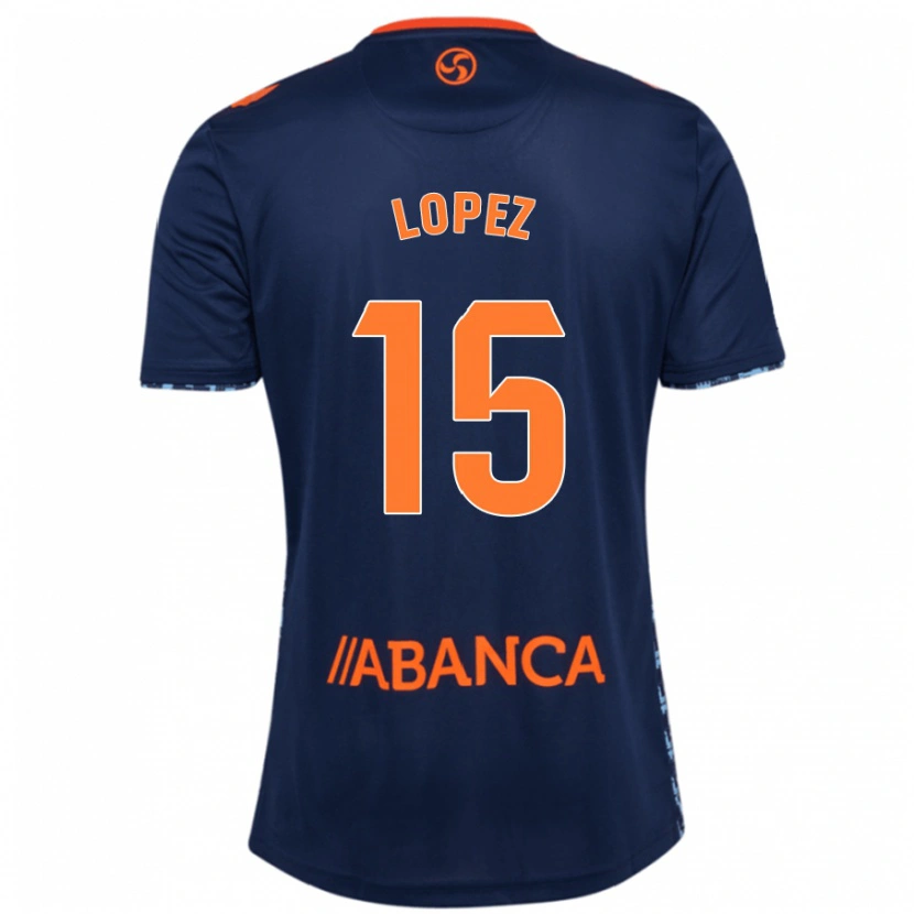 Danxen Niño Camiseta Fer López #15 Azul Marino 2ª Equipación 2024/25 La Camisa México