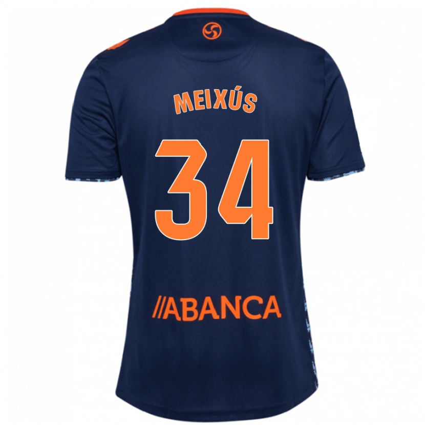 Danxen Niño Camiseta Pablo Meixús #34 Azul Marino 2ª Equipación 2024/25 La Camisa México