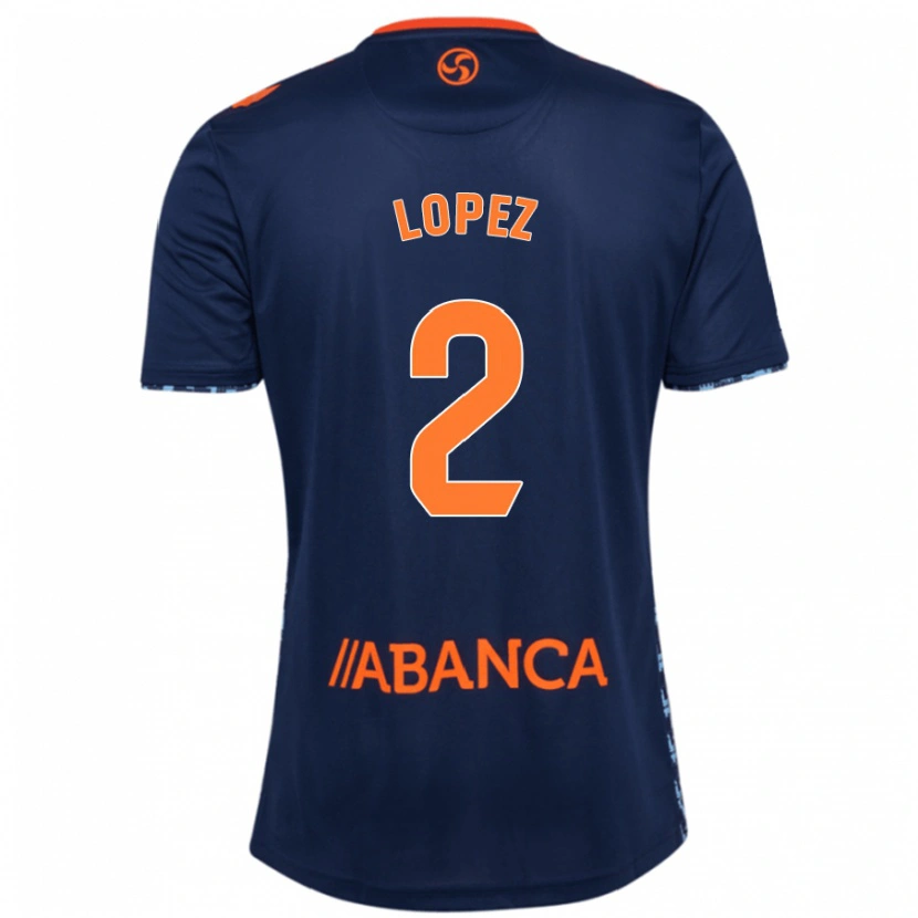 Danxen Niño Camiseta Iván López #2 Azul Marino 2ª Equipación 2024/25 La Camisa México