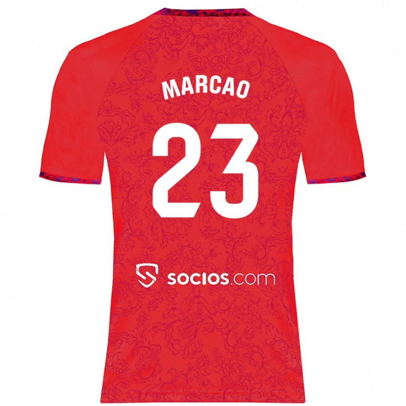 Danxen Niño Camiseta Marcão #23 Rojo 2ª Equipación 2024/25 La Camisa México