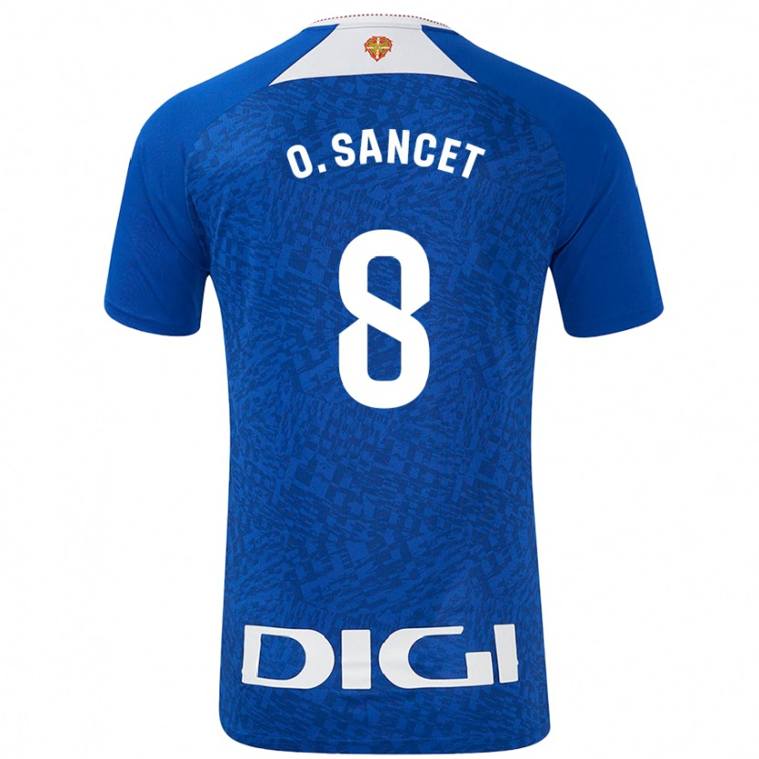 Danxen Niño Camiseta Oihan Sancet #8 Azul Real 2ª Equipación 2024/25 La Camisa México