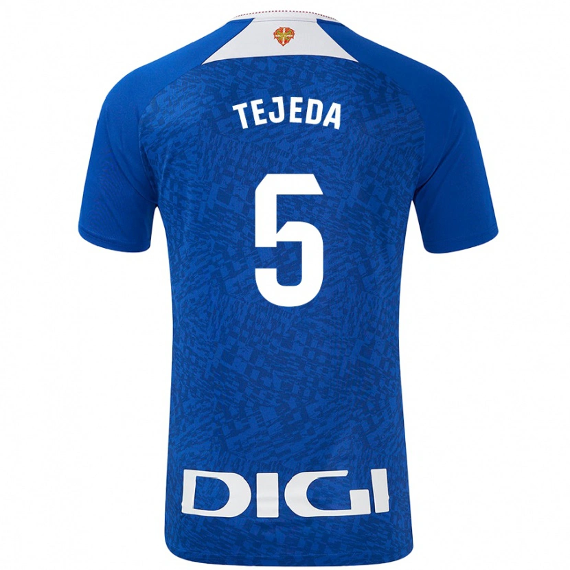 Danxen Niño Camiseta Diego Tejeda #5 Azul Real 2ª Equipación 2024/25 La Camisa México