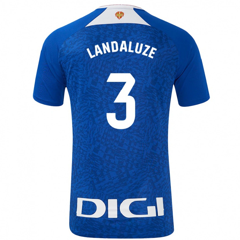 Danxen Niño Camiseta Naia Landaluze #3 Azul Real 2ª Equipación 2024/25 La Camisa México