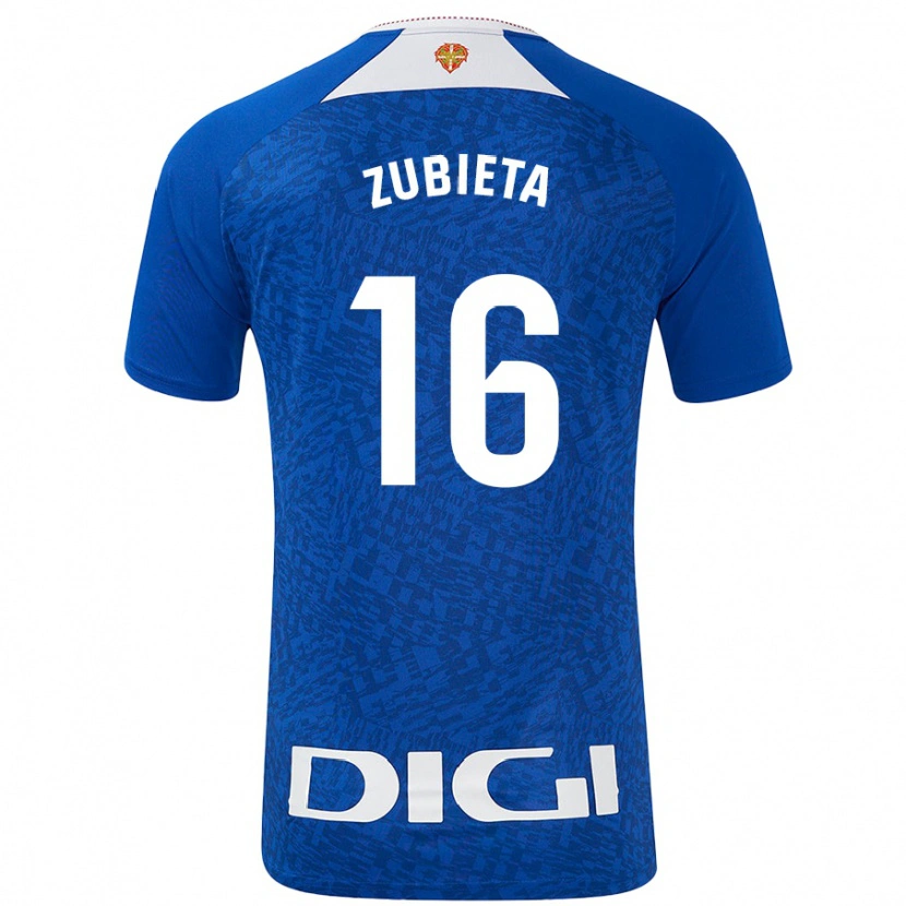 Danxen Niño Camiseta Maite Zubieta #16 Azul Real 2ª Equipación 2024/25 La Camisa México