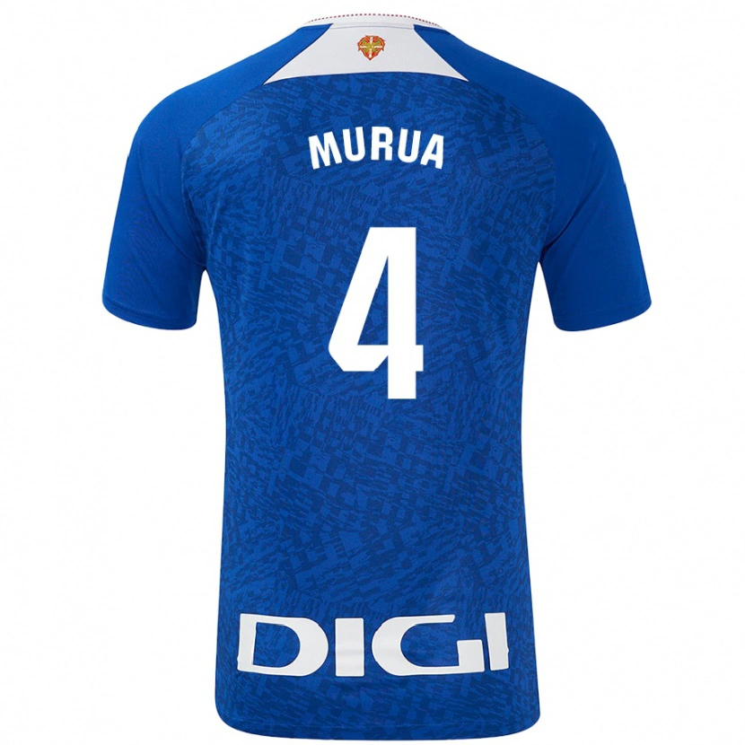 Danxen Niño Camiseta Garazi Murua Astorkiza #4 Azul Real 2ª Equipación 2024/25 La Camisa México