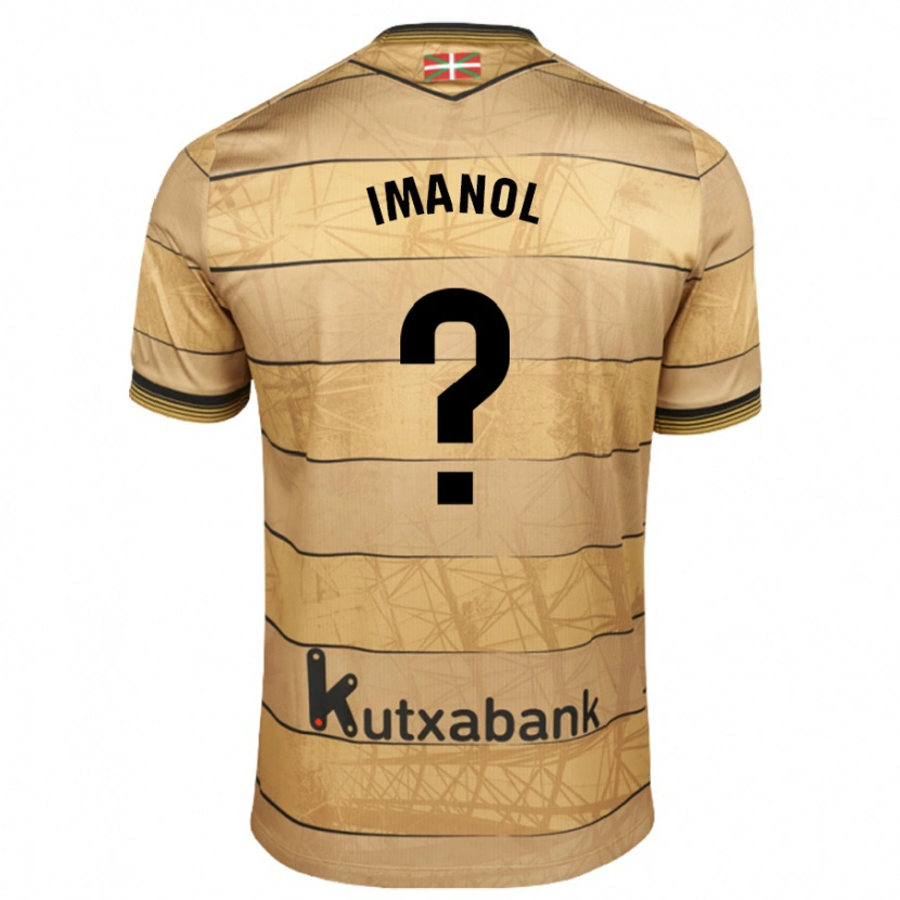 Danxen Niño Camiseta Imanol Ruiz #0 Marrón 2ª Equipación 2024/25 La Camisa México