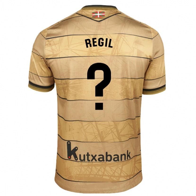 Danxen Niño Camiseta Markel Regil #0 Marrón 2ª Equipación 2024/25 La Camisa México