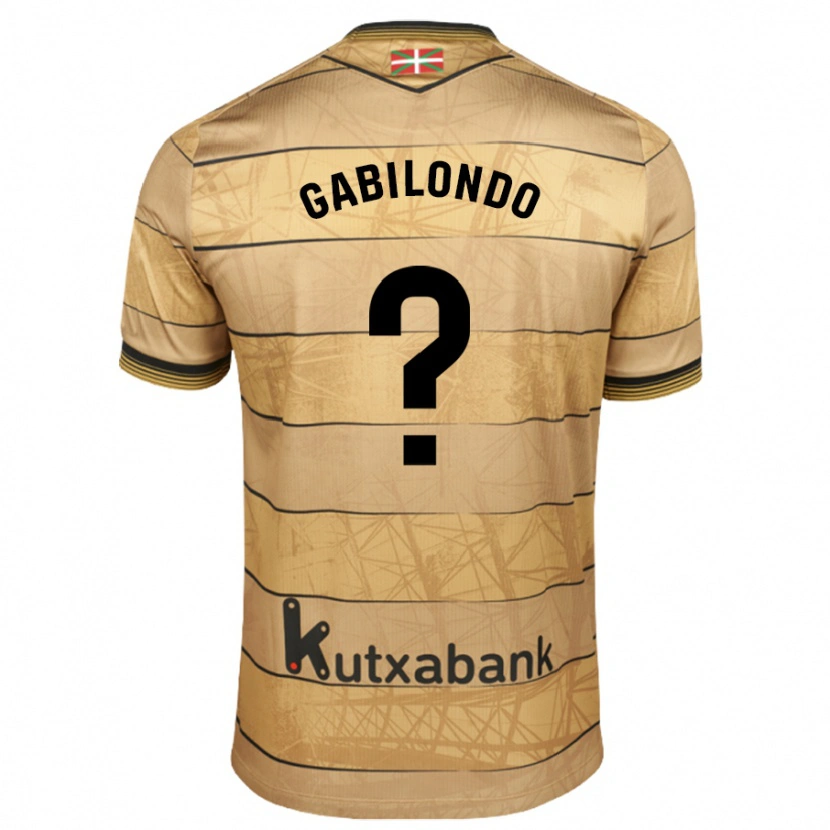 Danxen Niño Camiseta Iker Gabilondo #0 Marrón 2ª Equipación 2024/25 La Camisa México