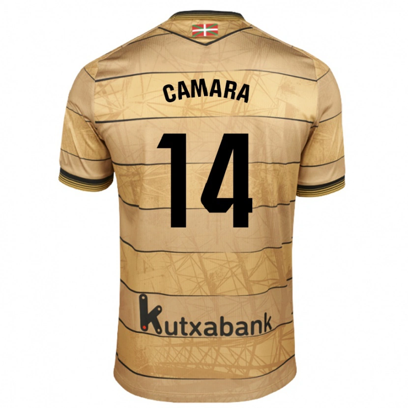 Danxen Niño Camiseta Ibra Cámara #14 Marrón 2ª Equipación 2024/25 La Camisa México