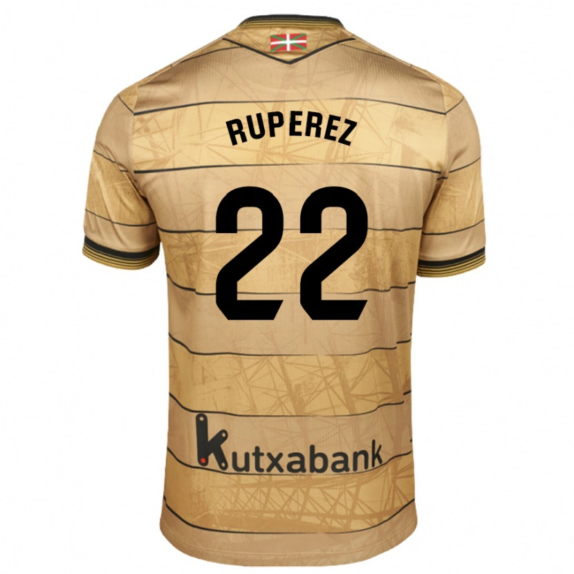 Danxen Niño Camiseta Iñaki Rupérez #22 Marrón 2ª Equipación 2024/25 La Camisa México
