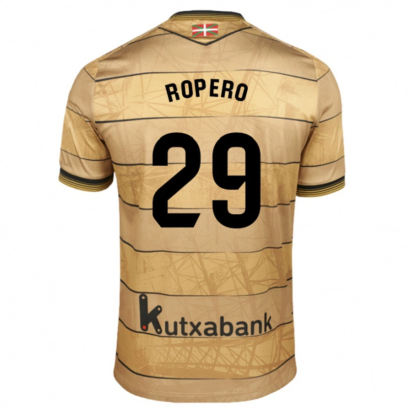 Danxen Niño Camiseta Iker Ropero #29 Marrón 2ª Equipación 2024/25 La Camisa México