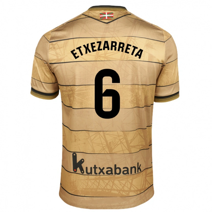 Danxen Niño Camiseta Ane Etxezarreta #6 Marrón 2ª Equipación 2024/25 La Camisa México