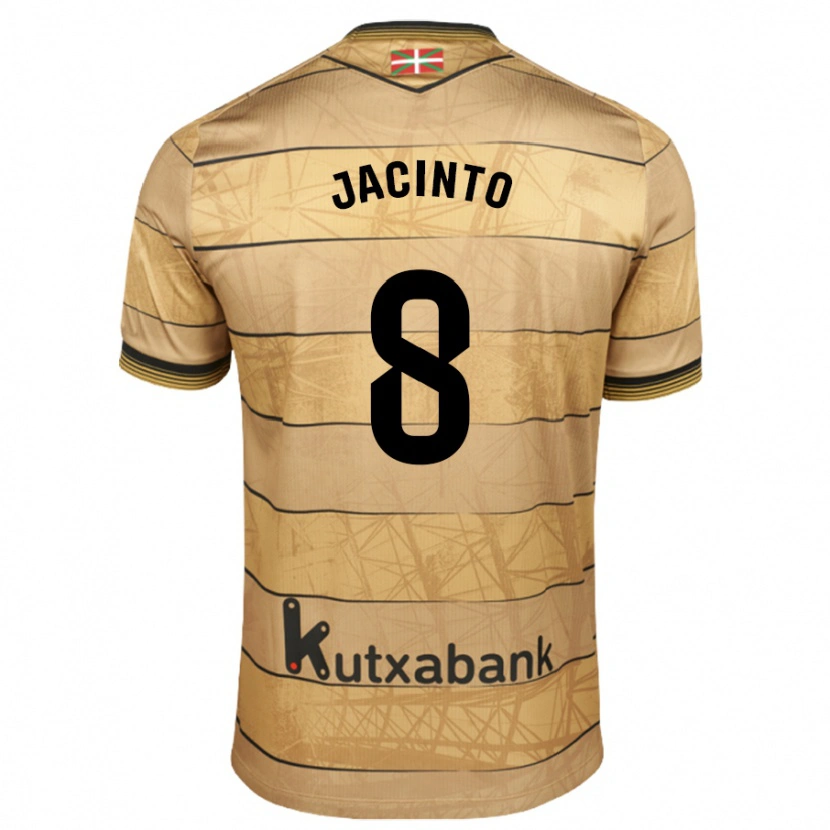 Danxen Niño Camiseta Andreia Jacinto #8 Marrón 2ª Equipación 2024/25 La Camisa México