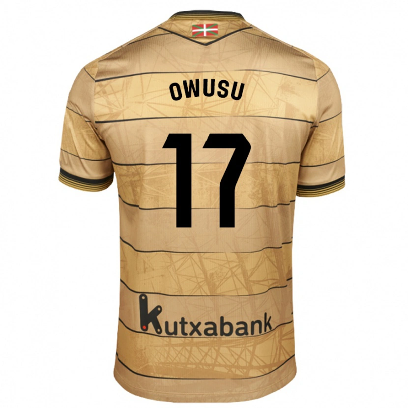 Danxen Niño Camiseta Jacqueline Owusu #17 Marrón 2ª Equipación 2024/25 La Camisa México