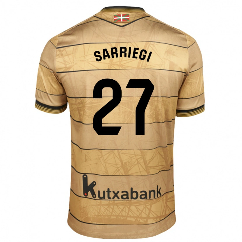 Danxen Niño Camiseta Nora Sarriegi #27 Marrón 2ª Equipación 2024/25 La Camisa México