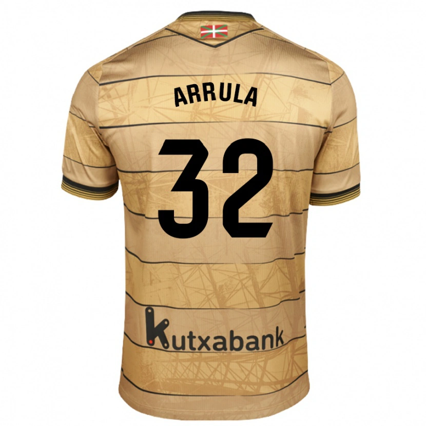 Danxen Niño Camiseta Julia Arrula #32 Marrón 2ª Equipación 2024/25 La Camisa México