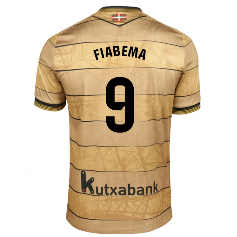 Danxen Niño Camiseta Bryan Fiabema #9 Marrón 2ª Equipación 2024/25 La Camisa México