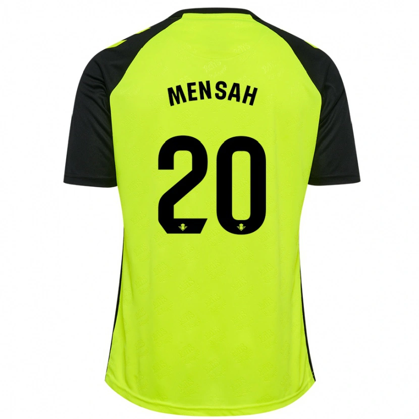 Danxen Niño Camiseta Mawuli Mensah #20 Amarillo Fluorescente Negro 2ª Equipación 2024/25 La Camisa México