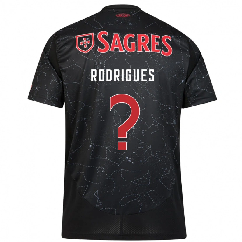 Danxen Niño Camiseta Miguel Rodrigues #0 Negro Rojo 2ª Equipación 2024/25 La Camisa México